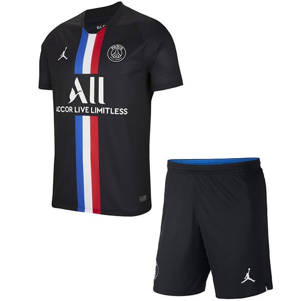 JORDAN Replicas Camiseta Paris Saint Germain 4ª Niños 2019/20 Negro